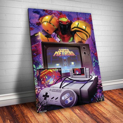 Placa Decorativa Super Metroid